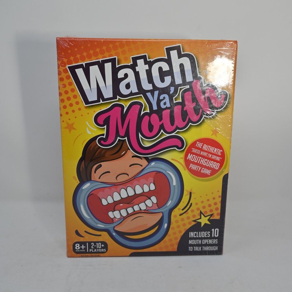 Watch Ya' Mouth Authentic Mouthguard Party Game 2016 NEW SEALED